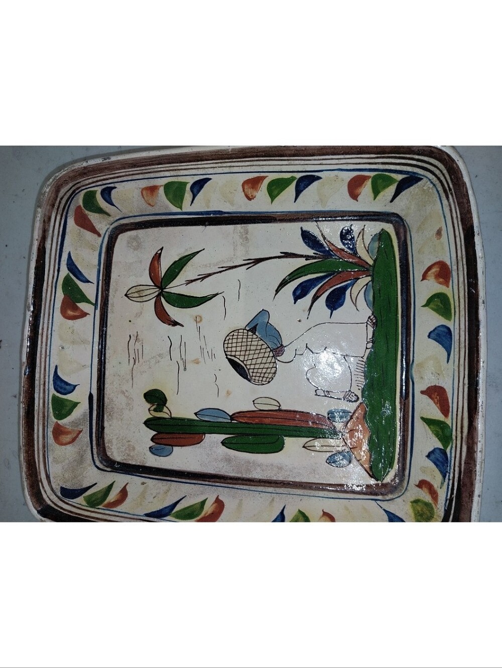 Hand-Painted Ceramic Dish - Picture 3 of 4